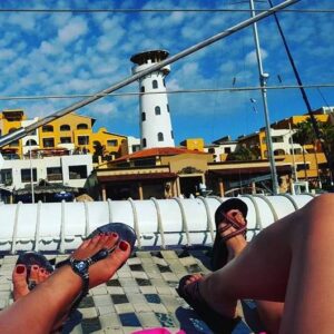 On a boat in Cabo San Lucas