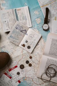 Passport and Map